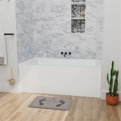 Baignoire de trempage en acrylique 60 po x 32 po avec rebord