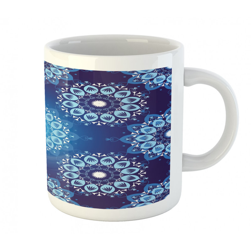 Grande tasse à café flocon de neige