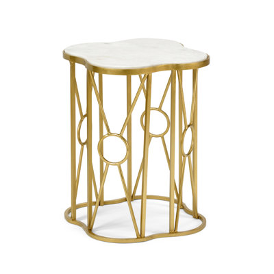Quadrafoil Stone End Table