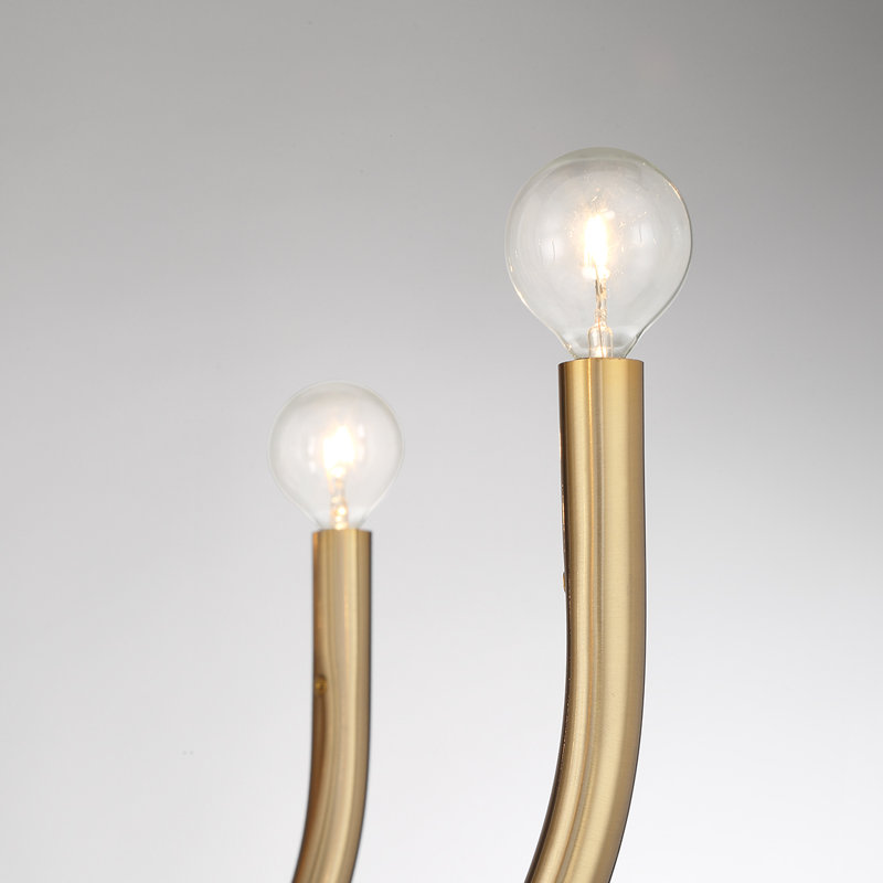 Sorrento 8-Light Chandelier, Laiton