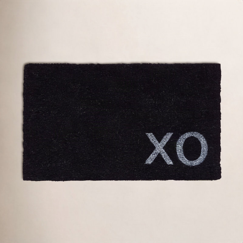 Tapis d'entrée antidérapant Slope XO 29 po x 17 po, Noir, L 17 po x L 29 po