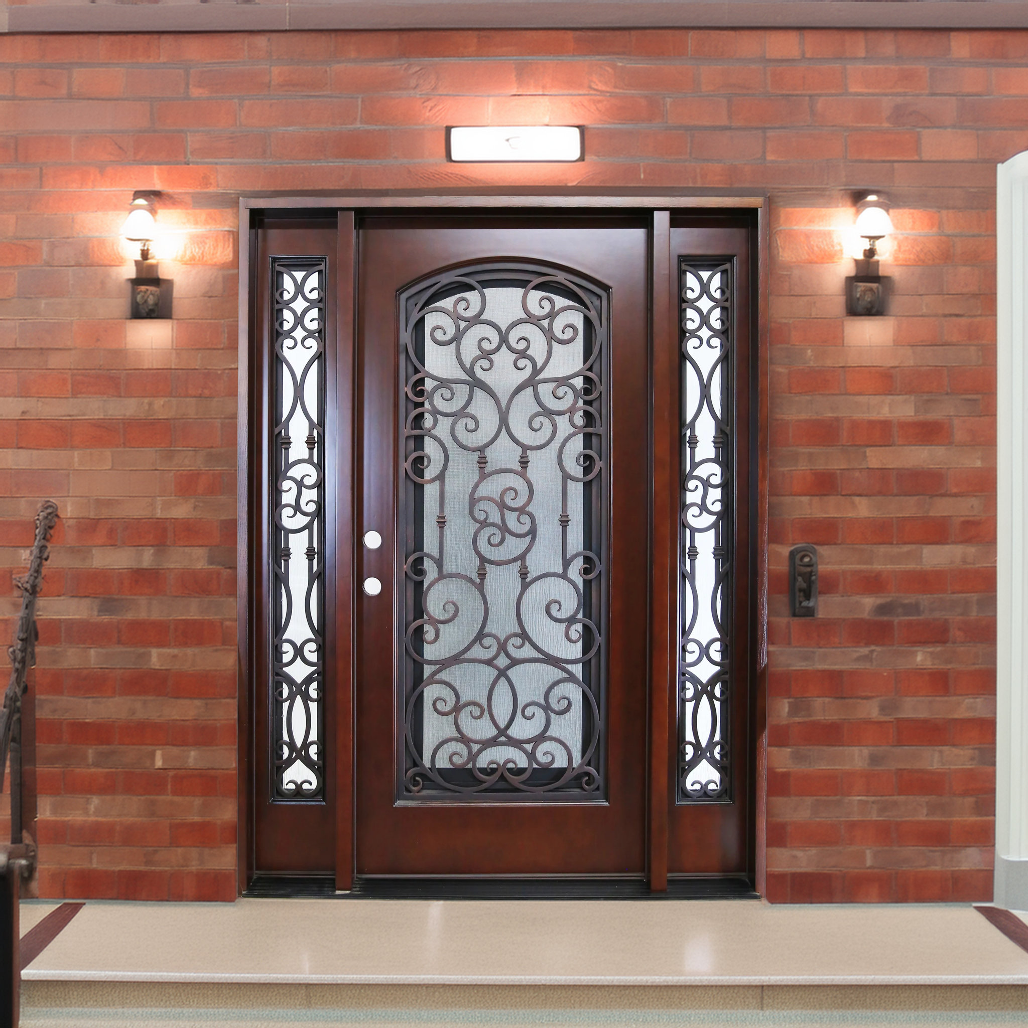 FOREVERDOORS Classic Exterior Composite Door Frr02c Openable Window ...