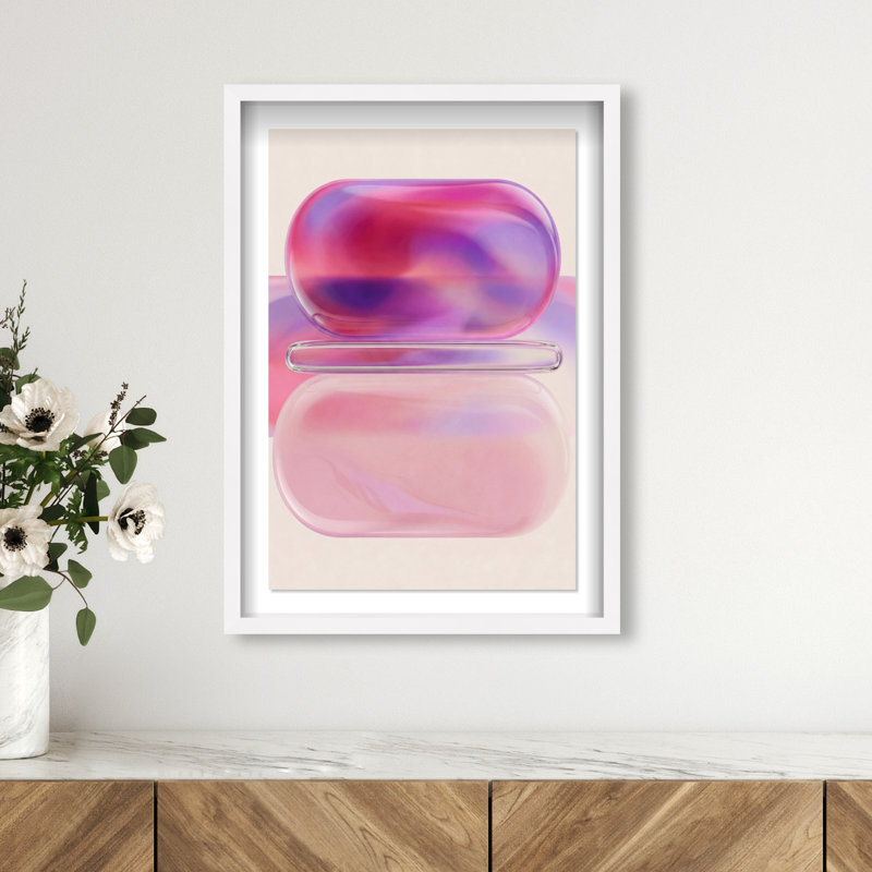 Balanced Harmony Print by Oliver Gal, 46.5"H x 31.5"W, White Shadowbox