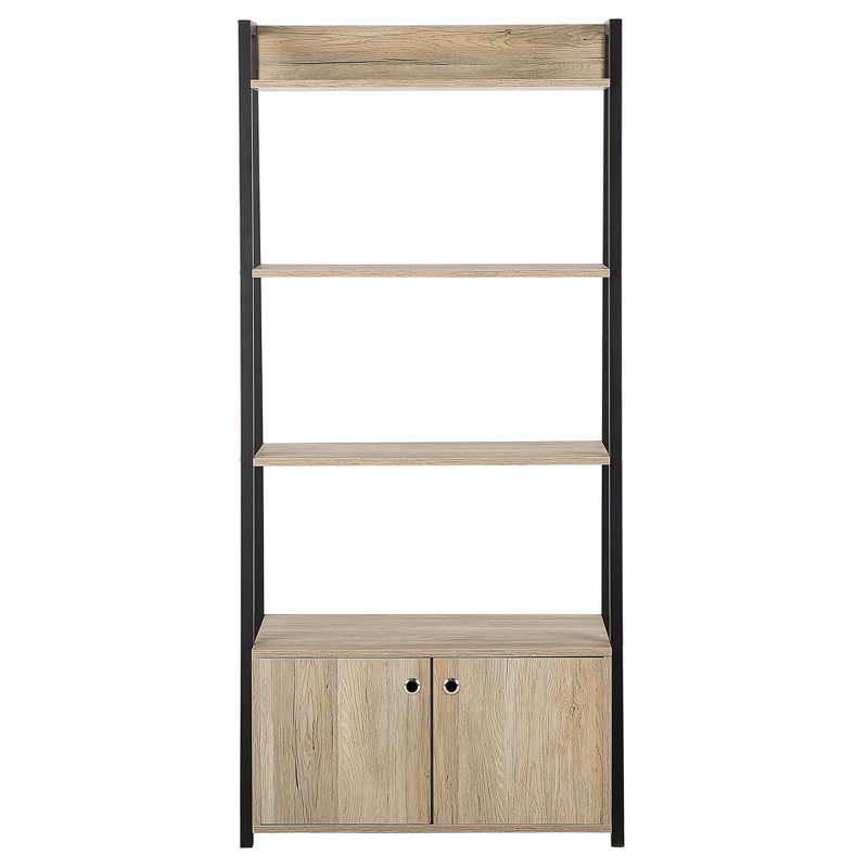Griffie 160cm H x 70cm W Steel Ladder Bookcase