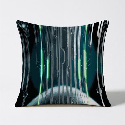 Quantum Cascade Indoor And Outdoor Throw Pillow