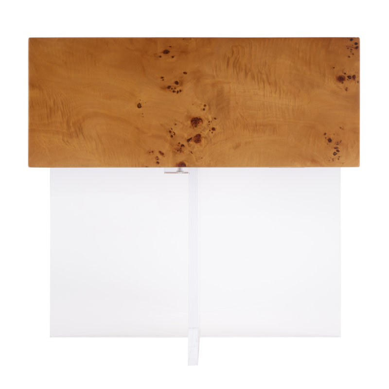 Corsica 20 in. W Square Acrylic Side Table