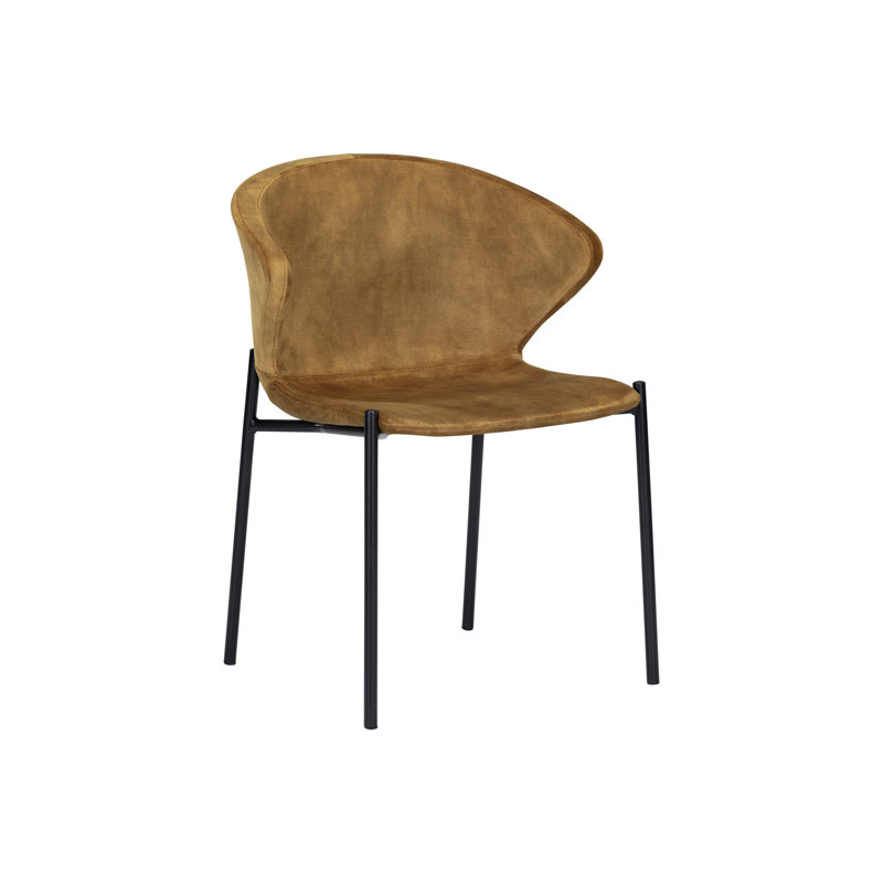 Upholstered Dining Chair, Gold