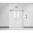 NICOR Lighting Thermoplastic LED Double Sided Emergency Exit Combo Sign