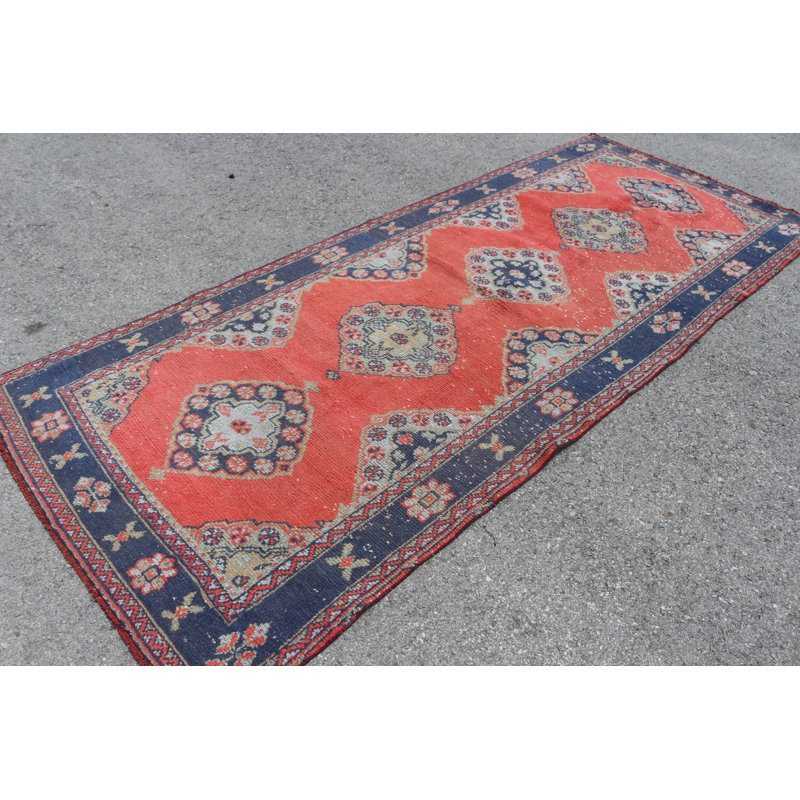 Tapis de couloir turc exquis tissé à la main dans des couleurs vives pour le salon et la chambre à coucher