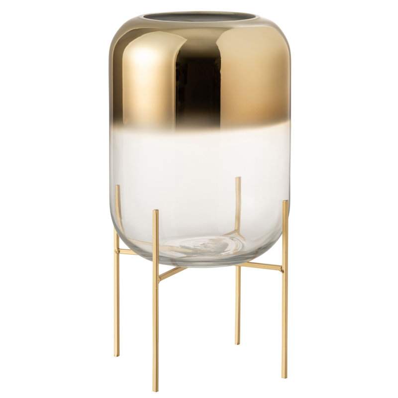 Glass Table Vase 1, 36cm H x 25cm W x 25cm D