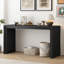 Console de style moderne avec des rayures distinctives, parfaite pour rehausser tout espace de vie et ajouter une touche d'élégance.