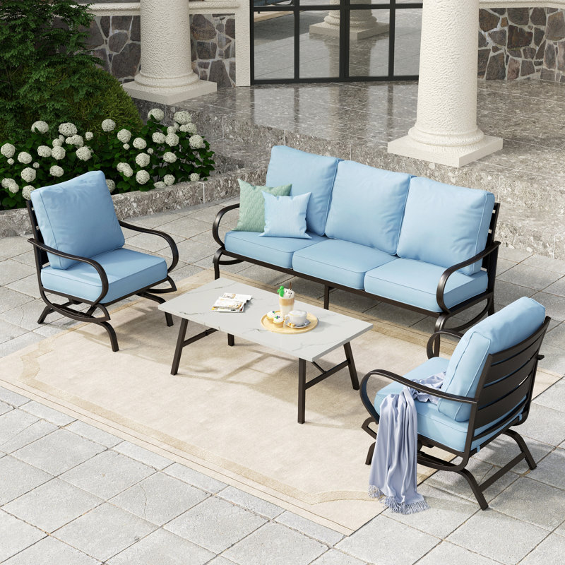 Ensemble de conversation Tapasi, Non, Light Blue
