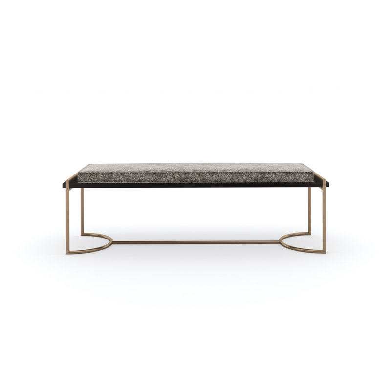 Caracole Classic Velvet Upholstered Bench