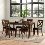 Lashbrook 6-Person Solid and Manufactured Wood Dining Set