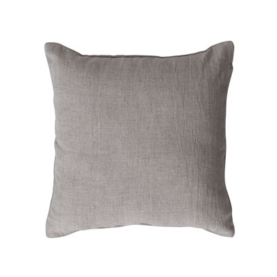 Linen Embroidered Heart Pillow
