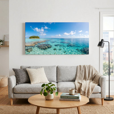 Ensemble de 1 tableau sur toile « Paradis tropical »