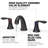 2 Pcs Bathroom Sink Faucet 3 Hole With Stainless Steel Pop Up Drain And Cupc Hose, Brushed Silver-103110553