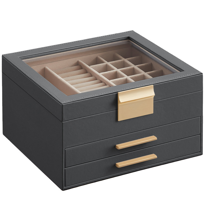 Betzy Jewellery Box +, Grey