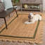  Tapis géométrique en jute tissé à la main Inaki-735101936