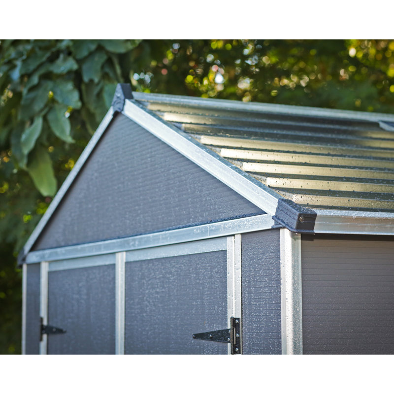 Palram - Canopia Rubicon Polycarbonate Storage Shed, 85" H x 72" W x 90" D