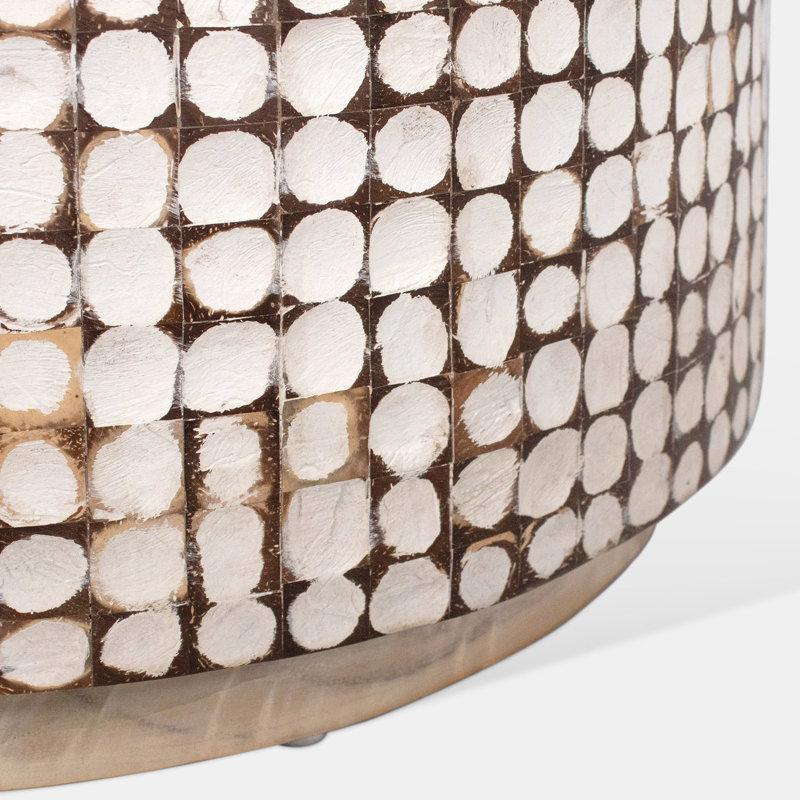 Table basse Abeale, Patine blanche