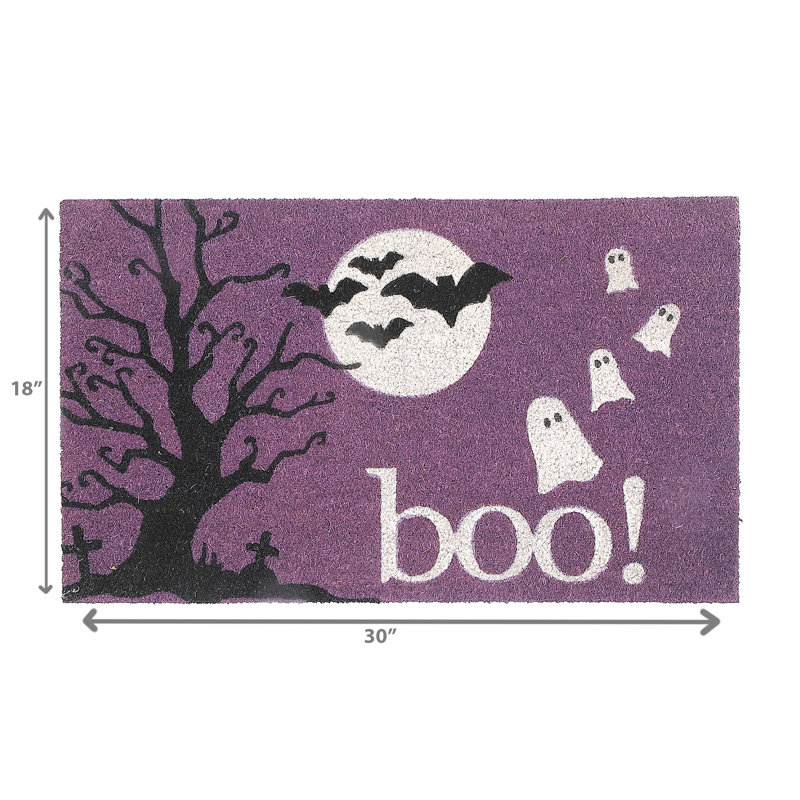 Tapis de porte en fibre de coco (Boo!)