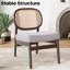 Fauteuil kaki pour salon et coin lecture, design du milieu du siècle, construction robuste, coussin confortable, dossier fait main, structure ergonomique, assise de 53 x 51 cm