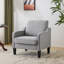 Upholstered Linen Blend Armchair