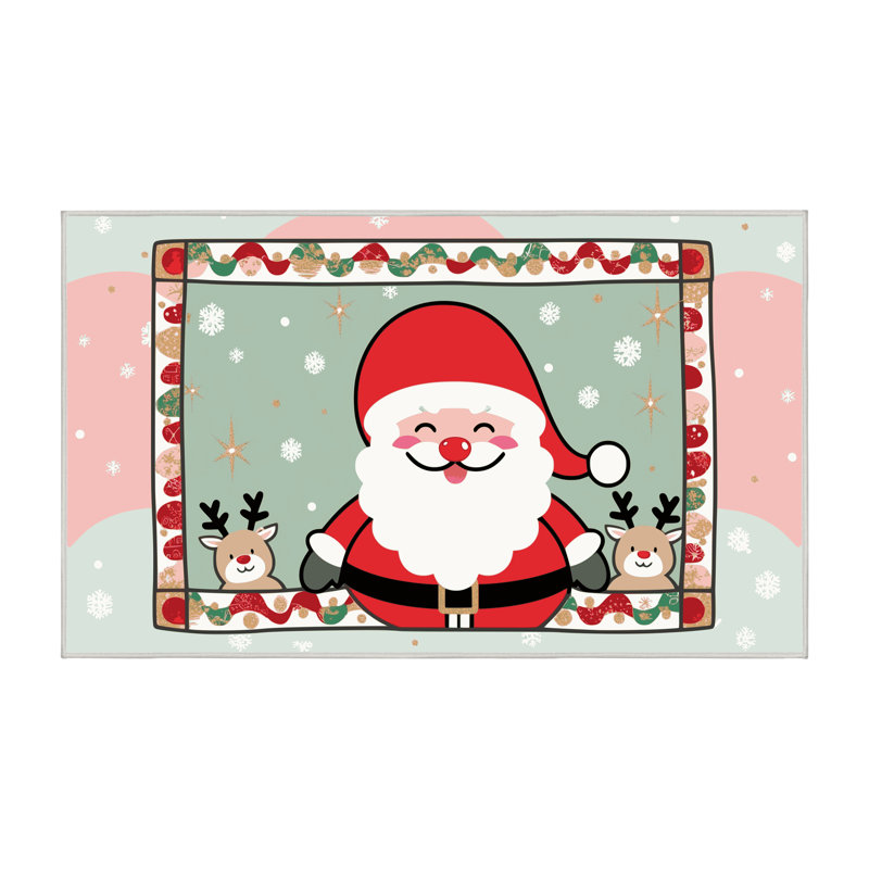 Tapis vacances de Noël The Holiday Aisle®, Rectangle 7 pi x 9 pi