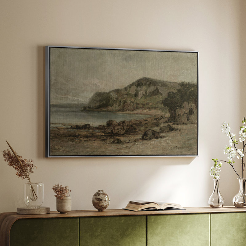 Vintage Landscape -DCCXVI Framed Gallery Wrapped Canvas, H 25 po x l 37 po