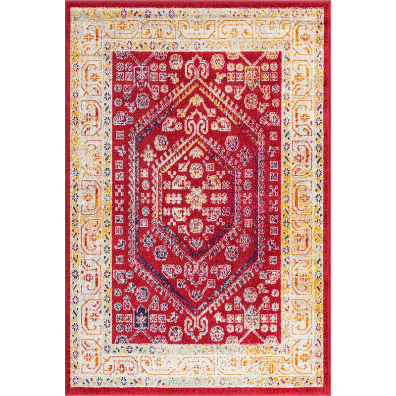 Milojica Oriental Indoor Rug, Rectangle 4' x 6'