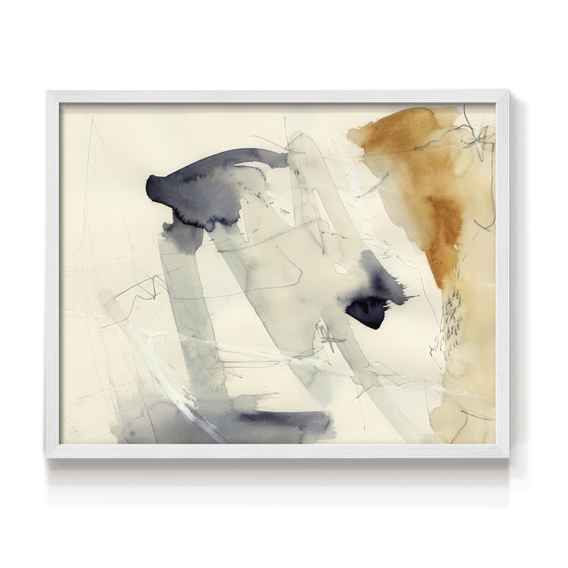 «Marking Moments I», reproduction encadrée, H 16 po x l 20 po, Blanc