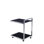 Luxe Glass and Stainless Steel Bar Cart