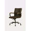 Chaise de bureau pivotante chocolat Distress