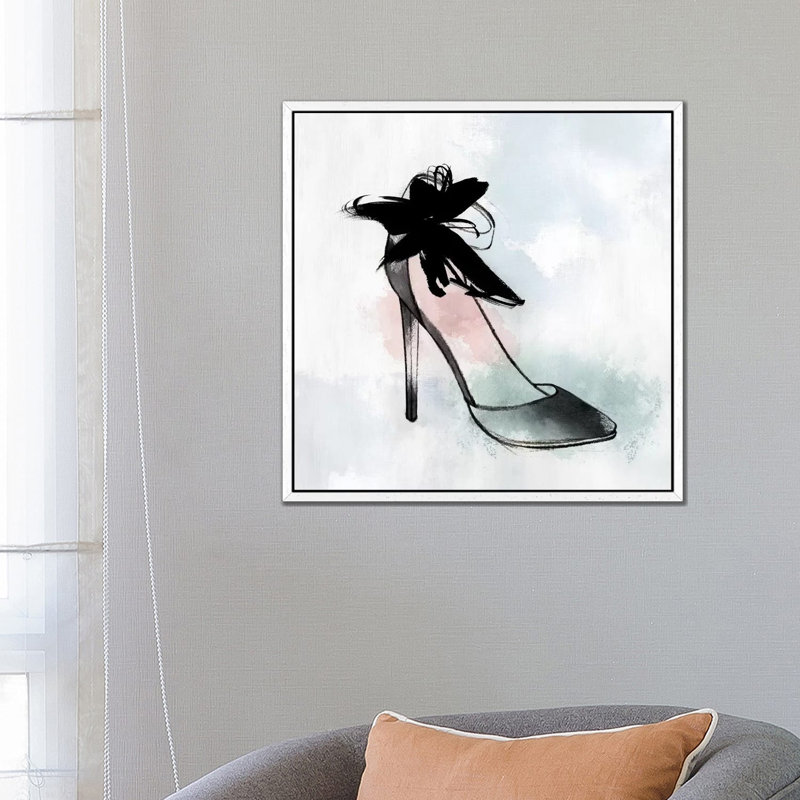 Black Heel II by Isabelle Z - Print on Canvas, 66.04 cm H x 66.04 cm W, White Framed