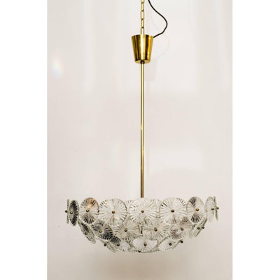 Lustre empire en laiton 12 lumières Murana