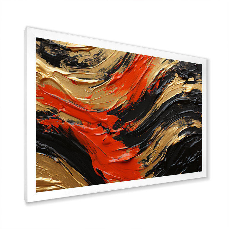 Gerius Zebra Stripes, reproduction sur toile encadrée, H 24 po x l 32 po x P 1 po, Cadre photo blanc