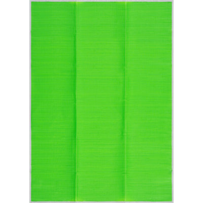Tapis rectangulaire vert en polypropylène Kristofer