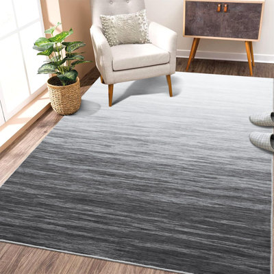 Washable 10X13 Area Rugs For Living Room Modern Gradient Print Rug