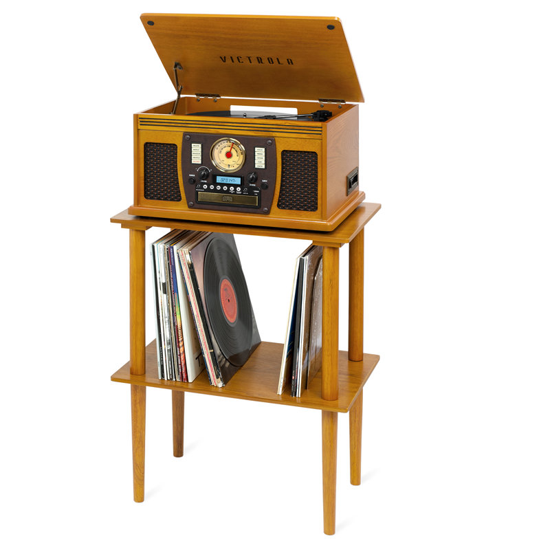 27'' H Media Shelves, Oak