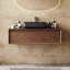 Meuble-lavabo simple 48 po avec comptoir en pierre noire, meuble-lavabo flottant en bois massif multi-couches avec un tiroir et une armoire-811539850-1061511588