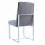 Ensemble de 2 chaises de salle à manger rembourrées avec structure en métal chromé