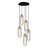 The Adeline Adjustable Height 5-Light Cluster Geometric Pendant