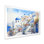 «Blue and White Santorini Village I», art mural Grèce