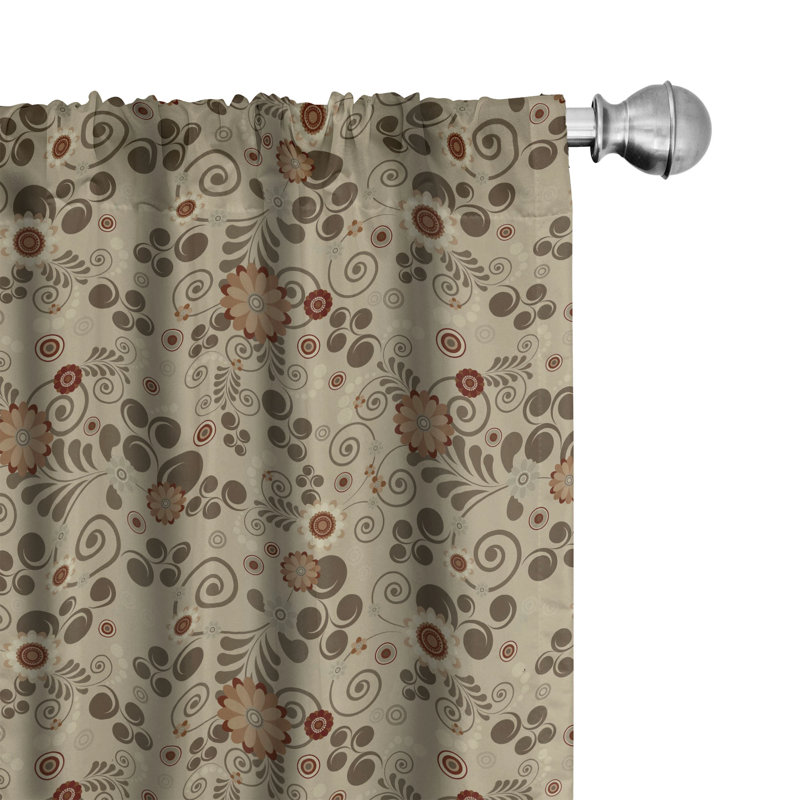 Semi-Sheer Rod Pocket Sliding Panel, 28" x 63"