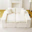 Tapis de sol White Turtle Velvet multifonctionnel, agencement flexible, éponge de haute qualité, idéal pour des réunions de famille confortables et luxueuses à la maison, densité