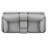 Saxon Gray Power Loveseat With Console