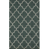 Hand Tufted Wool Area Rug in Green