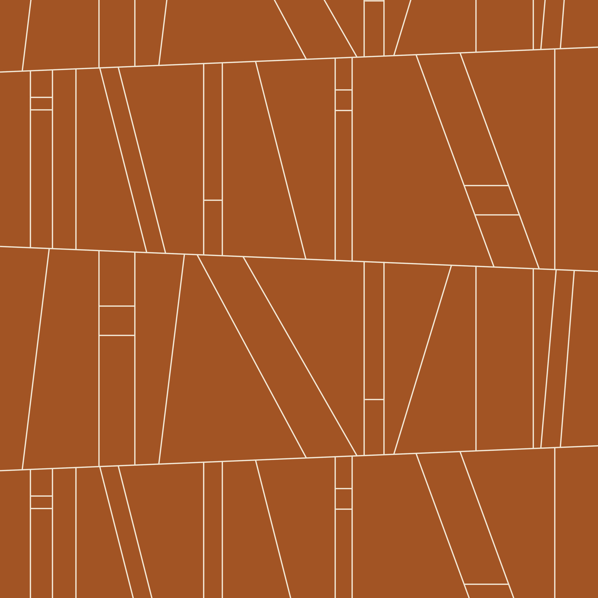 Kazi Geometric Peel & Stick Wallpaper, Terracotta, Self-adhesive
