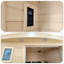 Low Emf Front Door With Heating Panel Hemlock Far-Infrared Indoor Sauna Room